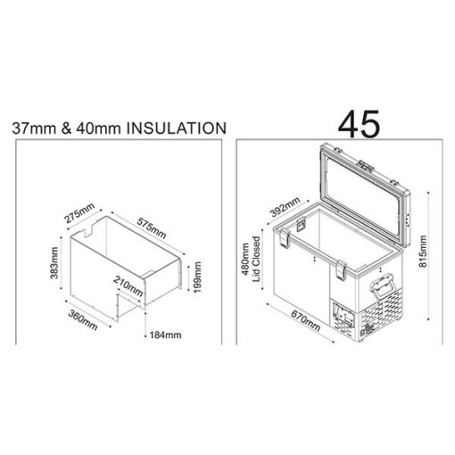 National Luna - NL45 Legacy Smart QC Koelkast & Vriezer 12V - Afbeelding 4